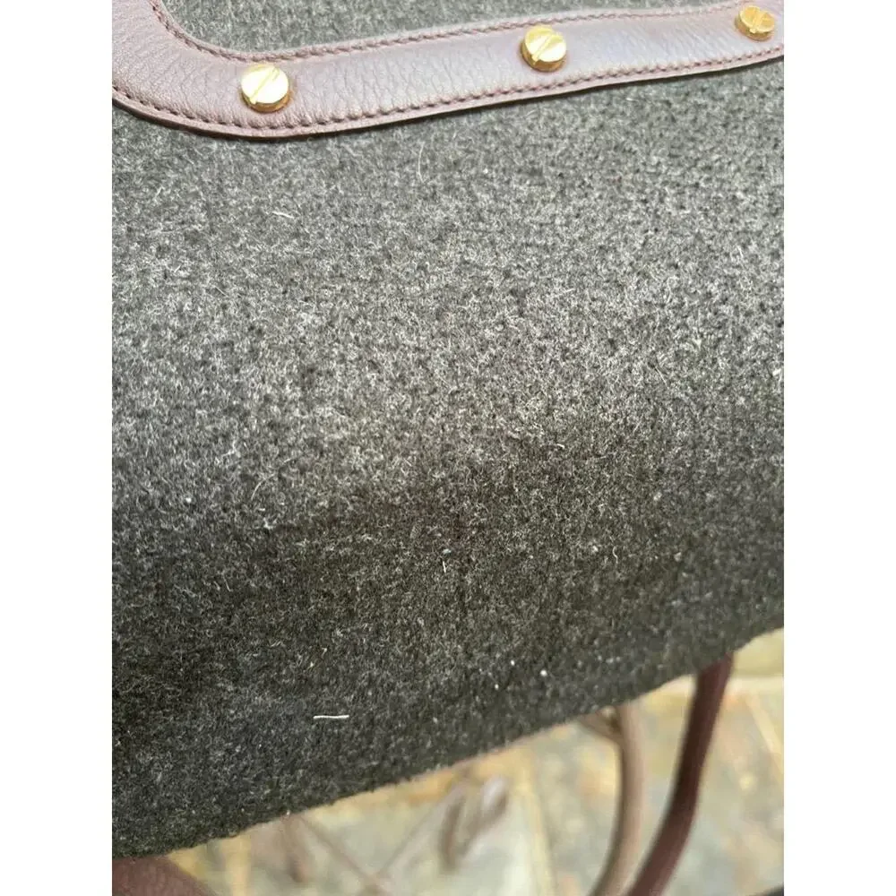 Tory Burch AMANDA WOOL LEATHER Bag purse ([u300